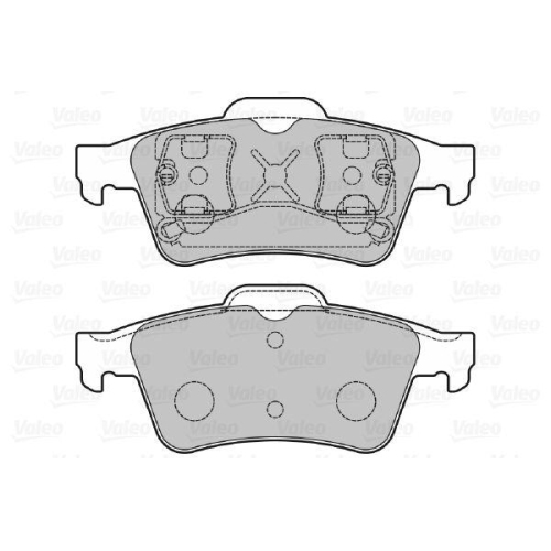 VALEO Bremsbelagsatz, Scheibenbremse 598472