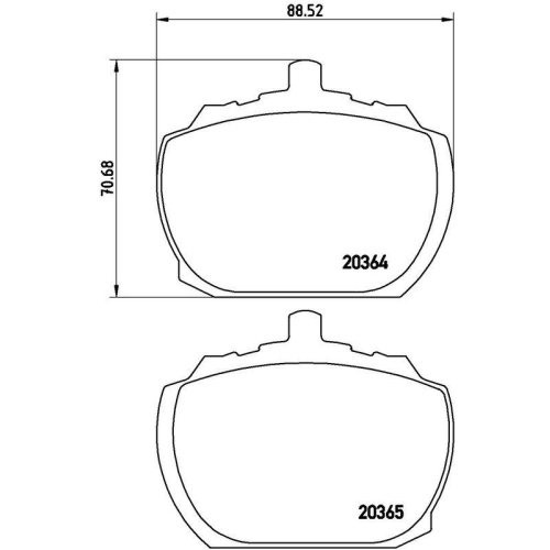 BREMBO Bremsbelagsatz, Scheibenbremse PRIME LINE P 24 004
