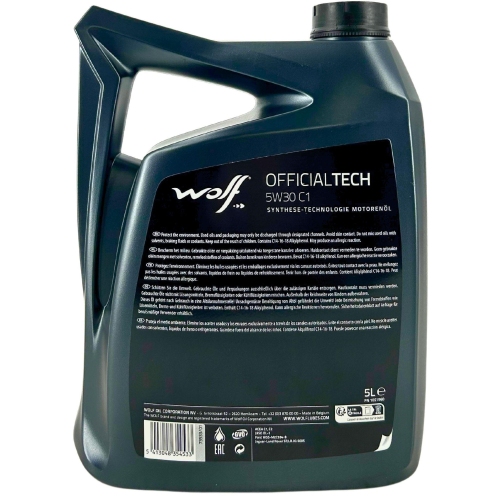 Motor&ouml;l Motoren&ouml;l Wolf OfficialTech 5W-30 C1 5 Liter Kanister 1051960