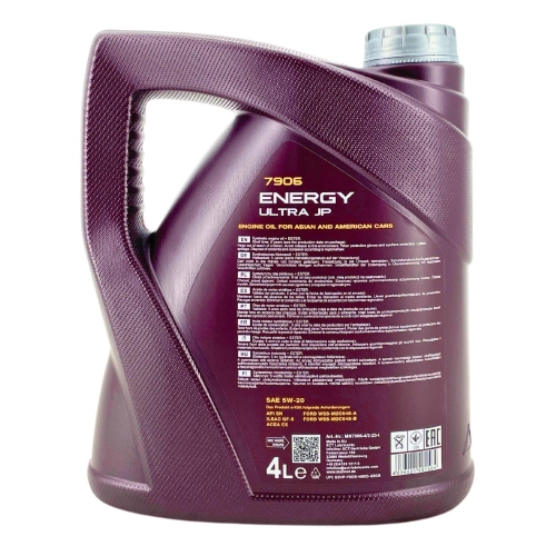 Motor&ouml;l Motoren&ouml;l Mannol Energy Ultra JP 5W-20 4 Liter Kanister MN7906-4