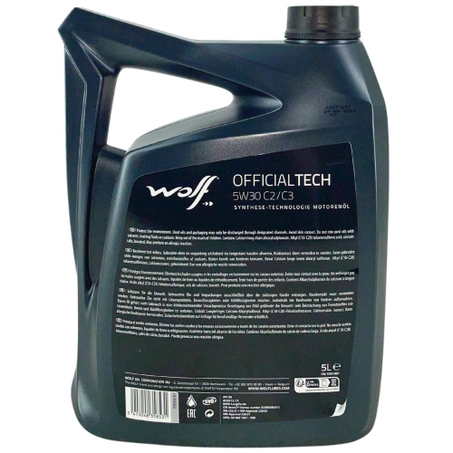 Motor&ouml;l Motoren&ouml;l Wolf OfficialTech 5W-30 C2/C3 5 Liter Kanister 1051981