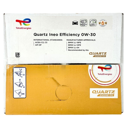 Motor&ouml;l Motoren&ouml;l Total Quartz Ineo Efficiency 0W-30 20 Liter BAG-IN Box 229211