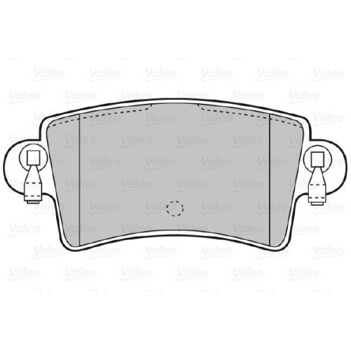 VALEO Bremsbelagsatz, Scheibenbremse 598538