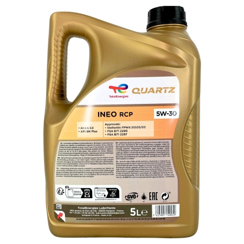 Motor&ouml;l Motoren&ouml;l Total Quartz Ineo RCP 5W-30 5 Liter Kanister 231089