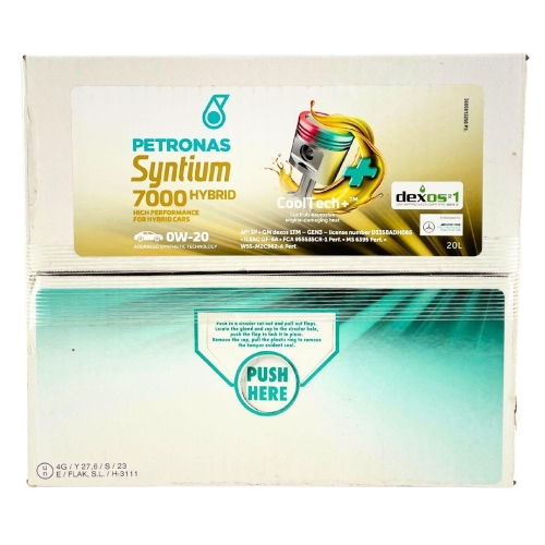 Motor&ouml;l Motoren&ouml;l SYNTIUM 7000 HYBRID 0W-20 SP 20-Liter PETRONAS 70803RY1EU