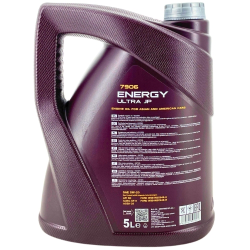 Motor&ouml;l Motoren&ouml;l Mannol Energy Ultra JP 5W-20 5 Liter Kanister MN7906-5