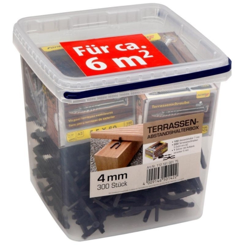 Terrassenabstandshalter-Sets 5.5 x 60 SWG 4 mm 300 St&uuml;ck 112 181 001 75