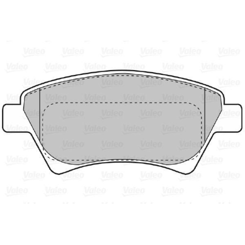 VALEO Bremsbelagsatz, Scheibenbremse 598558