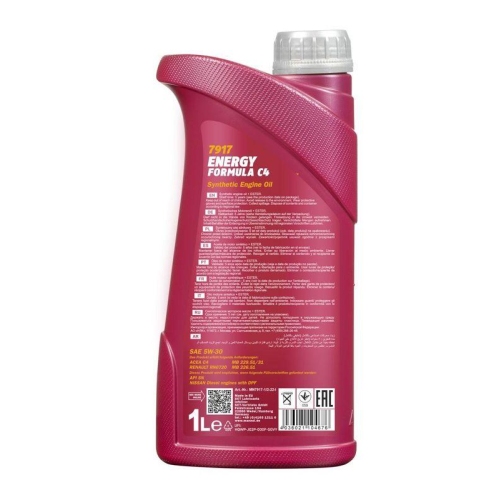 Motor&ouml;l Motoren&ouml;l Mannol Energy Formula C4 5W-30 1 Liter Flasche MN7917-1