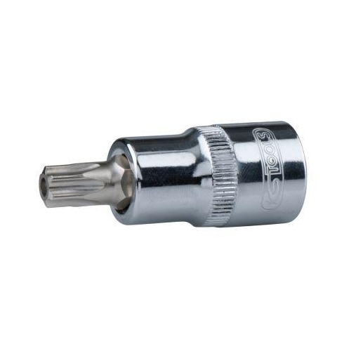 1/2 Zoll CHROMEplus Bit-Stecknuss Torx mit StirnlochbohrungTB20 H&auml;nger KS TOOLS