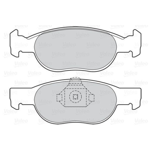 VALEO Bremsbelagsatz, Scheibenbremse 598605