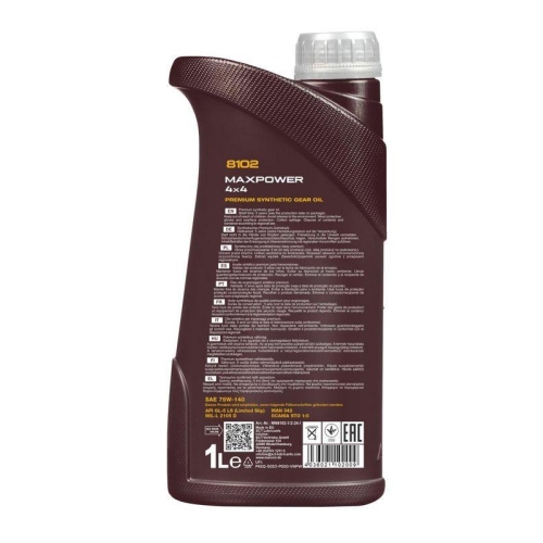 SCT - MANNOL Achsgetriebe&ouml;l MANNOL 8102 Maxpower 75W-140 GL-5 LS MN8102-1