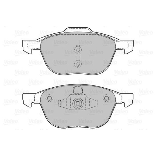 VALEO Bremsbelagsatz, Scheibenbremse 598649