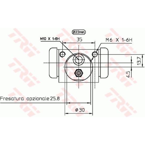 TRW Radbremszylinder BWH397