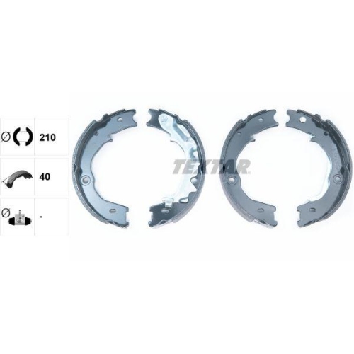 TEXTAR Bremsbackensatz, Feststellbremse 91072700