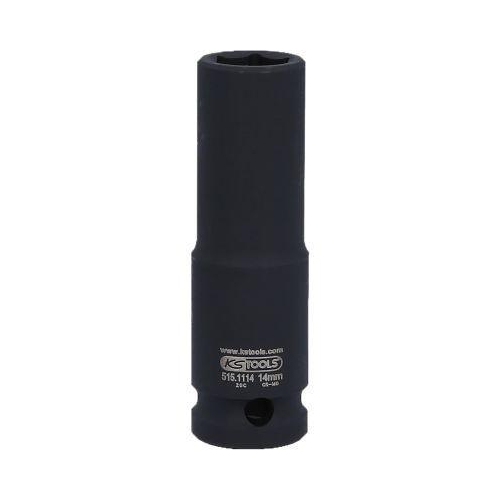 1/2 Zoll Sechskant-Kraft-Stecknuss, lang, 14mm auf H&auml;nger KS TOOLS 515.1114-E