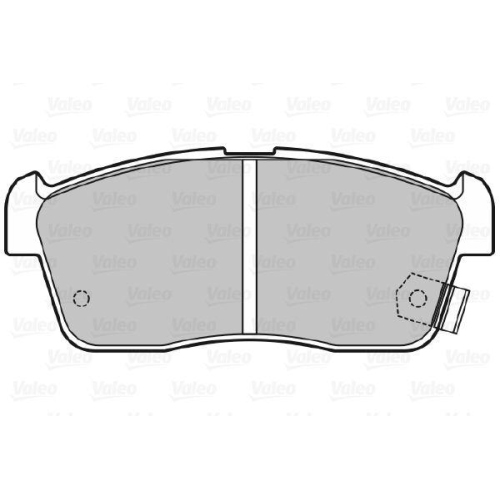 VALEO Bremsbelagsatz, Scheibenbremse 598733