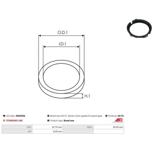 AS-PL Reparatursatz, Starter AS SRS5026