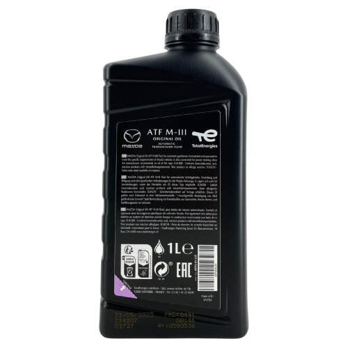 Automatikgetriebe&ouml;l Mazda Original Oil ATF M-III 1 Liter Flasche 214207
