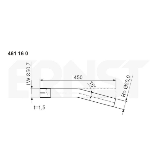 ERNST Abgasrohr, Universal