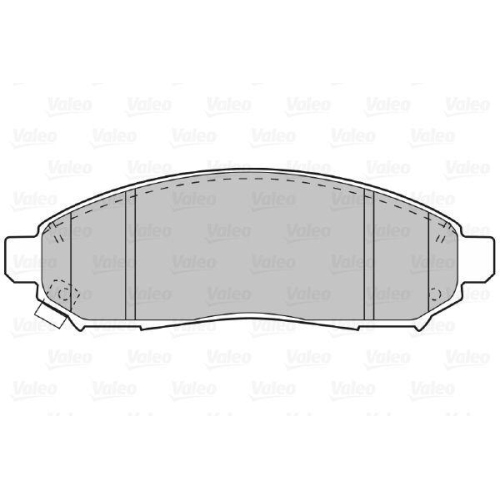 VALEO Bremsbelagsatz, Scheibenbremse 598738