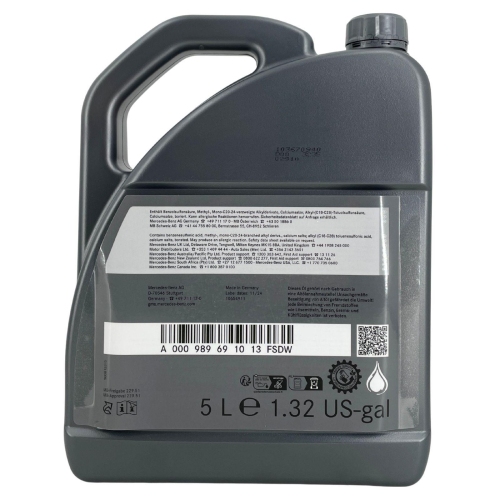 Motor&ouml;l Motoren&ouml;l Original Mercedes 5W-30 229.51 5 Liter A000989691013FSDW