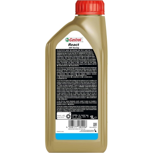 Bremsflüssigkeit REACT SRF RACING, 1 Liter H 4A Flasche 15F1D0