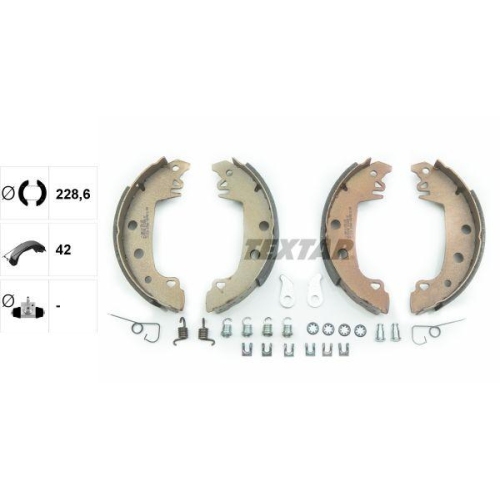 TEXTAR Bremsbackensatz 91029200