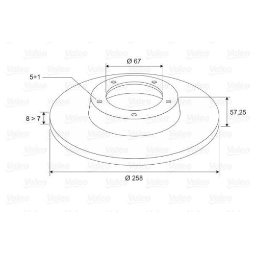 VALEO Bremsscheibe 197036