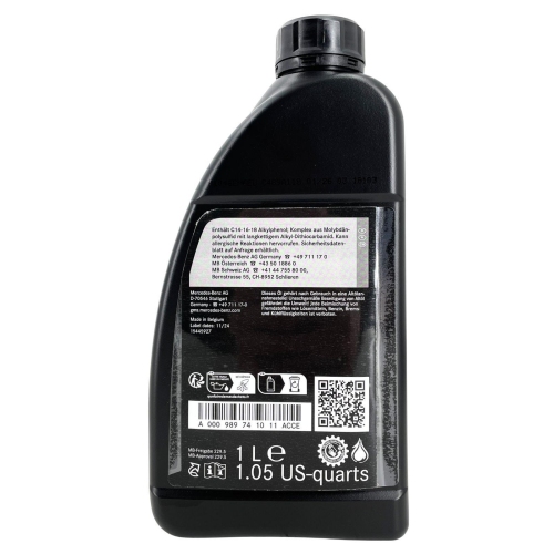 Motor&ouml;l Motoren&ouml;l Original Mercedes-AMG 0W-40 229.5 1 Liter A000989650811FCCD