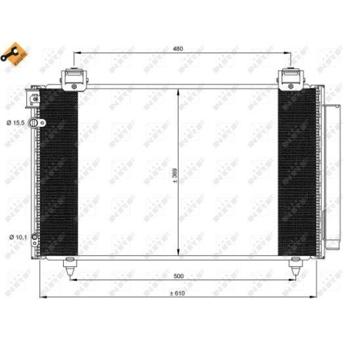 NRF Kondensator, Klimaanlage EASY FIT 35592