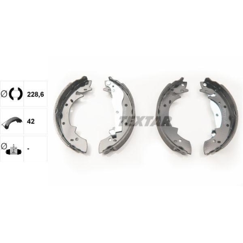 TEXTAR Bremsbackensatz 91030400