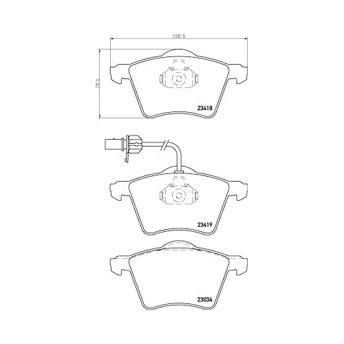 DON Bremsbelagsatz, Scheibenbremse PCP1120