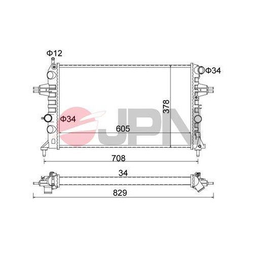 JPN K&uuml;hler, Motork&uuml;hlung 60C9029-JPN