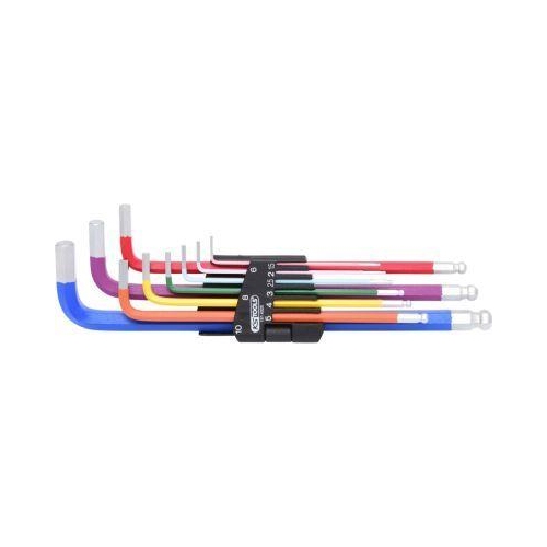 Kugelkopf-Innensechskant-Winkelstiftschl&uuml;ssel-Satz, 9-tlg KS TOOLS 151.4325