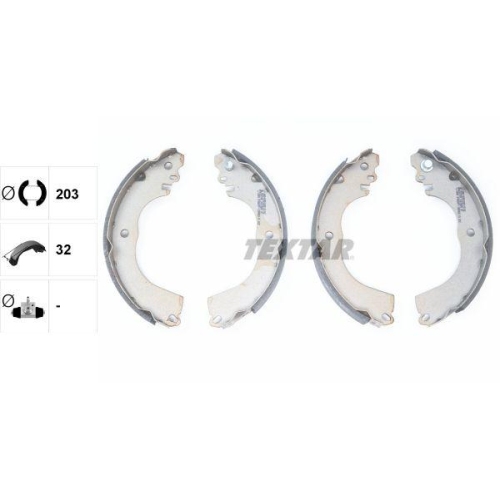 TEXTAR Bremsbackensatz 91078800
