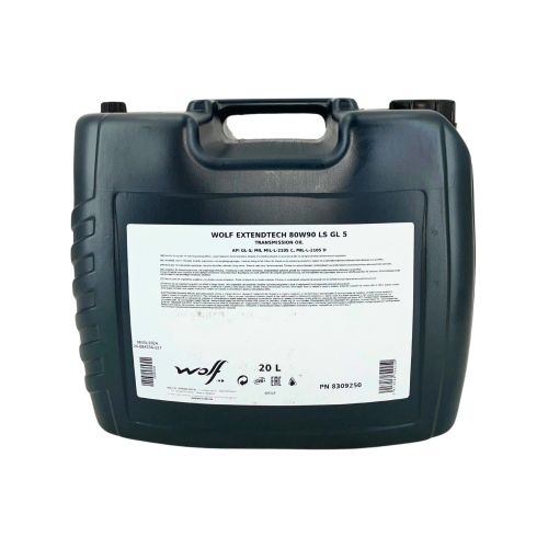 Getriebe&ouml;l Wolf ExtendTech 80W-90 LS GL 5 - 20 Liter Kanister 8309250