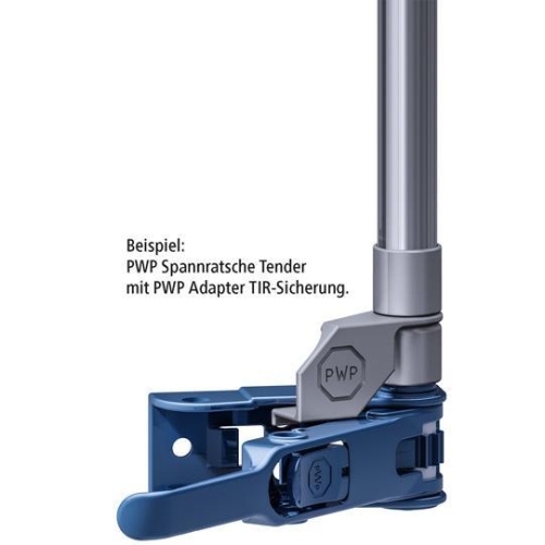 Spannratsche PWP Tender, rechts, TIR, Vierkant 12 mm, feuerverzinkt/Inox Suer