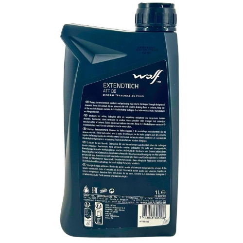 Automatikgetriebe&ouml;l Wolf ExtendTech ATF D II - 1 Liter Flasche 8305108