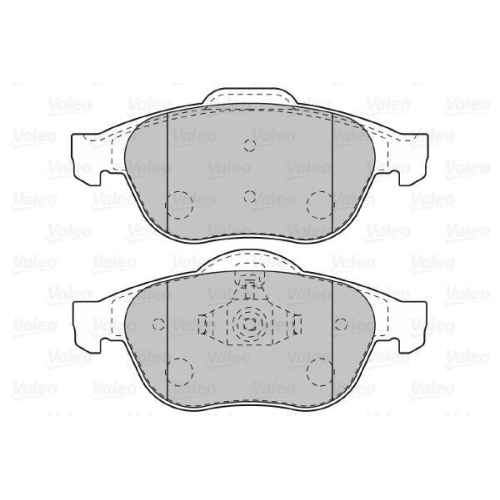 VALEO Bremsbelagsatz, Scheibenbremse 598993