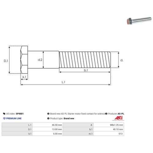 AS-PL Reparatursatz, Starter AS SP9001