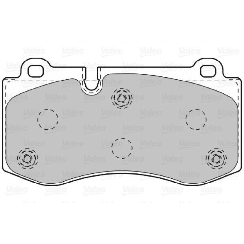 VALEO Bremsbelagsatz, Scheibenbremse 598995
