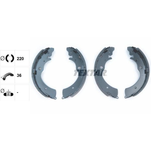 TEXTAR Bremsbackensatz 91042300