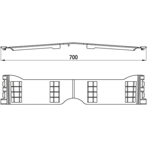 Sesam Gelenk, L&auml;nge 700 mm, Kunststoff Suer 650000210