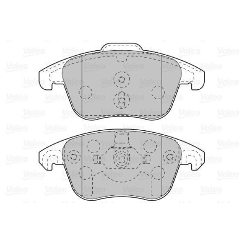 VALEO Bremsbelagsatz, Scheibenbremse 598998