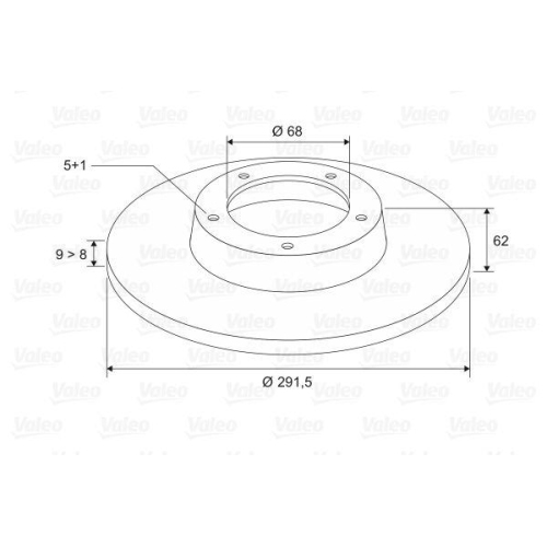 VALEO Bremsscheibe 197106