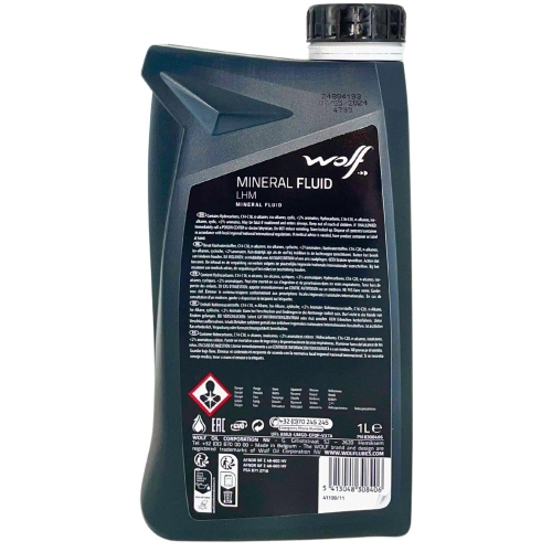 Hydraulik&ouml;l Wolf Mineral Fluid LHM - 1 Liter Flasche 8308406