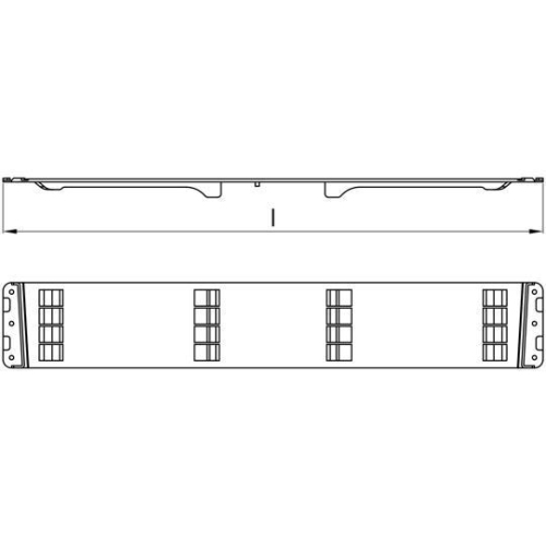 Edscha Gelenk/Klappscharnier, L&auml;nge 650 mm Suer 660034110