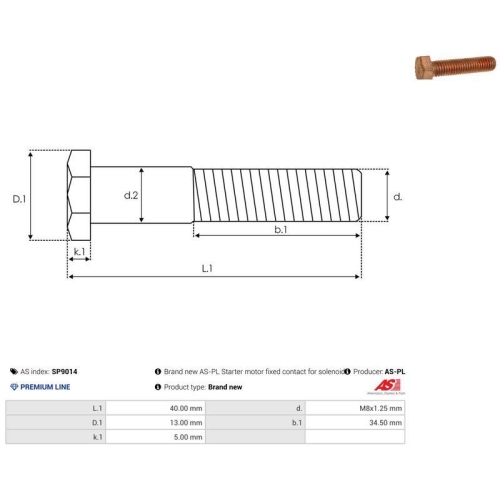 AS-PL Reparatursatz, Starter AS SP9014