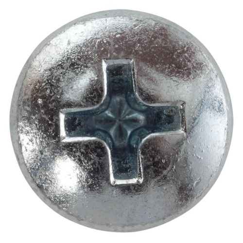 100 St&uuml;ck Nummernschildschrauben PH, verzinkt 5,6 X 19 SWG